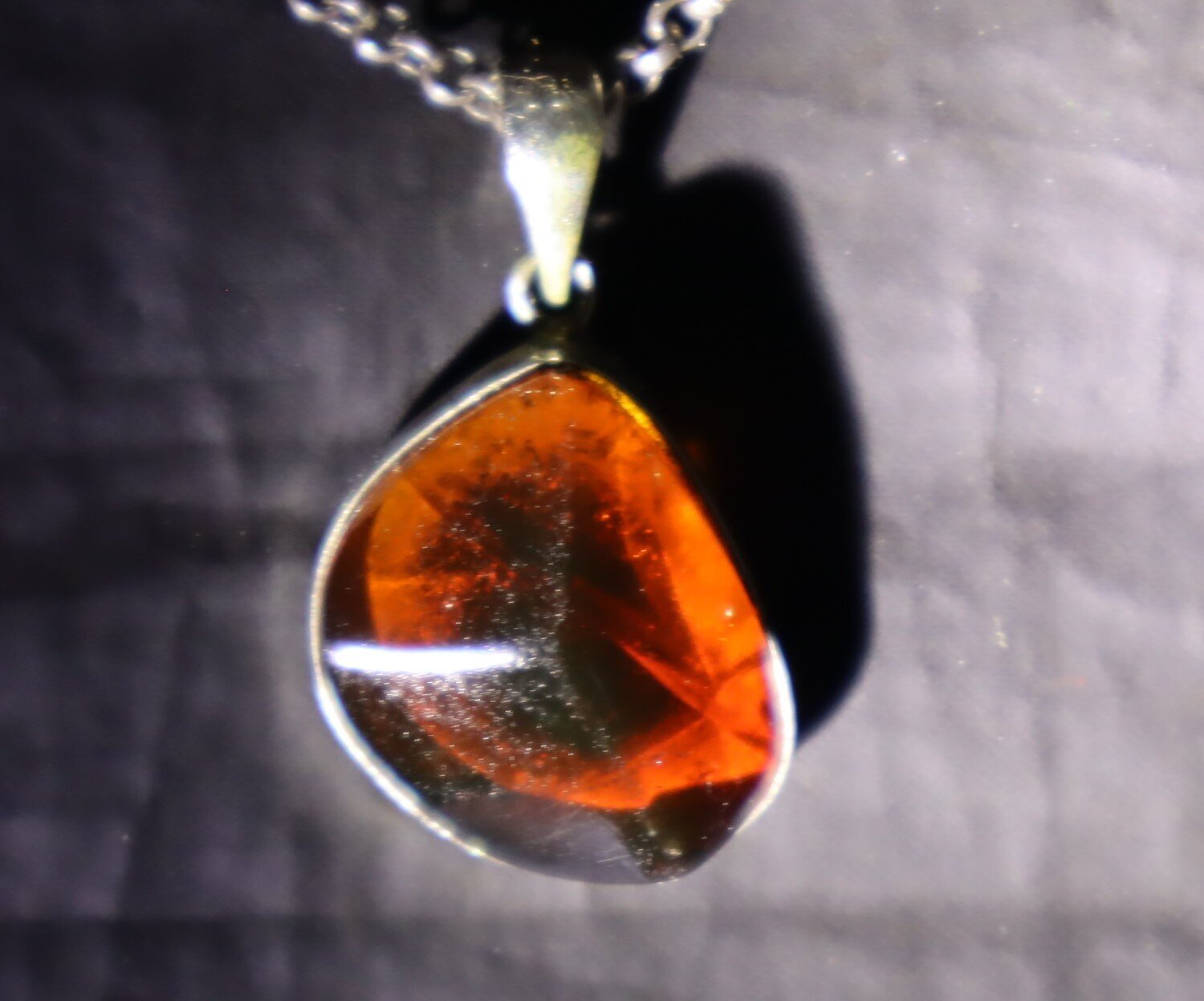 Beautiful Natural Clear Yellow Orange Amber .925 Sterling Silver Pendant 33mm – photo 7