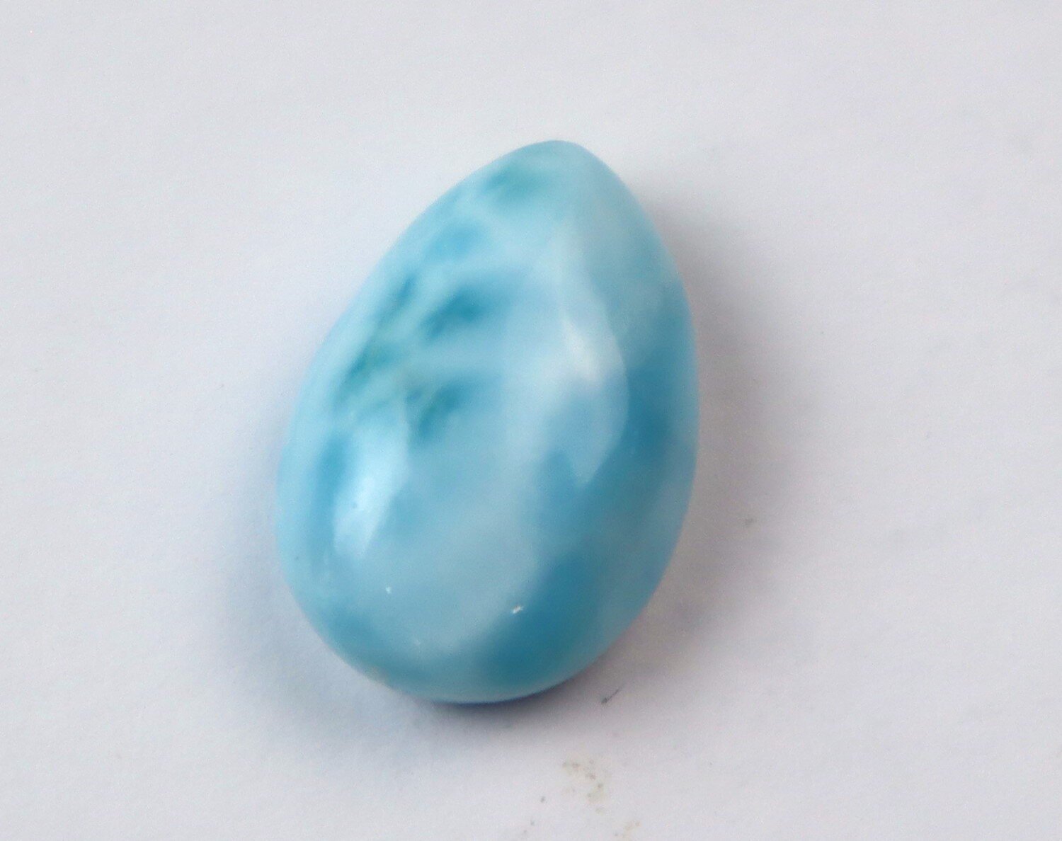 Lovely Natural Sky Blue Larimar Cabochon 15mm – photo 3