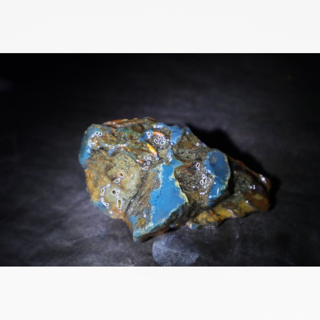 Authentic Sky Blue Dominican Amber Rough Specimen Chunk 66mm 29.5g – photo 4