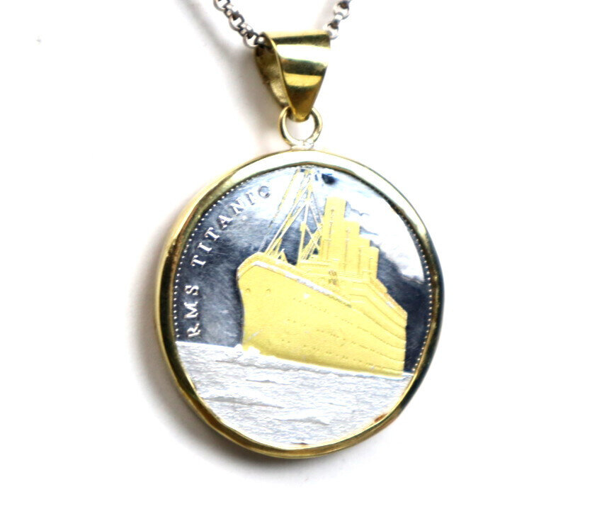 Titanic Sailing Route Pattern Commemorative Challenge Coin 41mm – photo 2