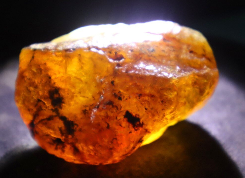 Impressive Natural Dominican Clear Light Blue Green Amber Rough Specimen 56mm 38g – photo 10