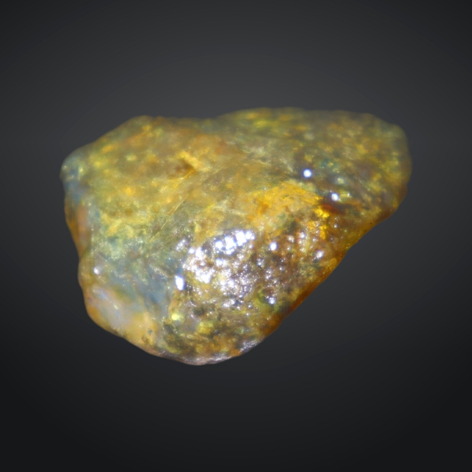 Interested Yellow Blue Dominican Amber Rough Specimen Chunk 37mm 10.6g – photo 9