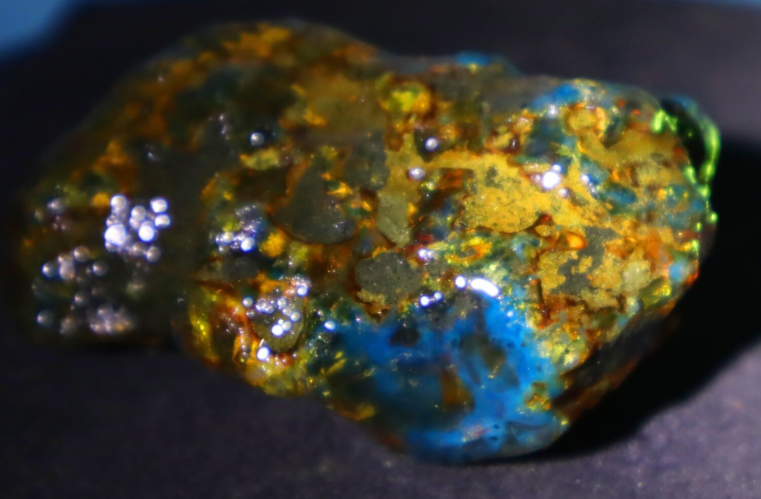 Beautiful Natural Dominican Clear Green Blue Amber Rough Specimen 63mm 31.2g – photo 13