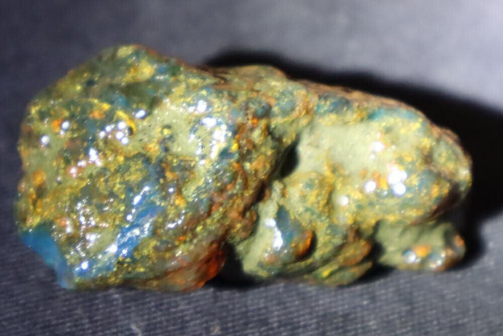 Natural Dominican Translucent Deep Blue Amber Rough Specimen 48mm 13g – photo 3