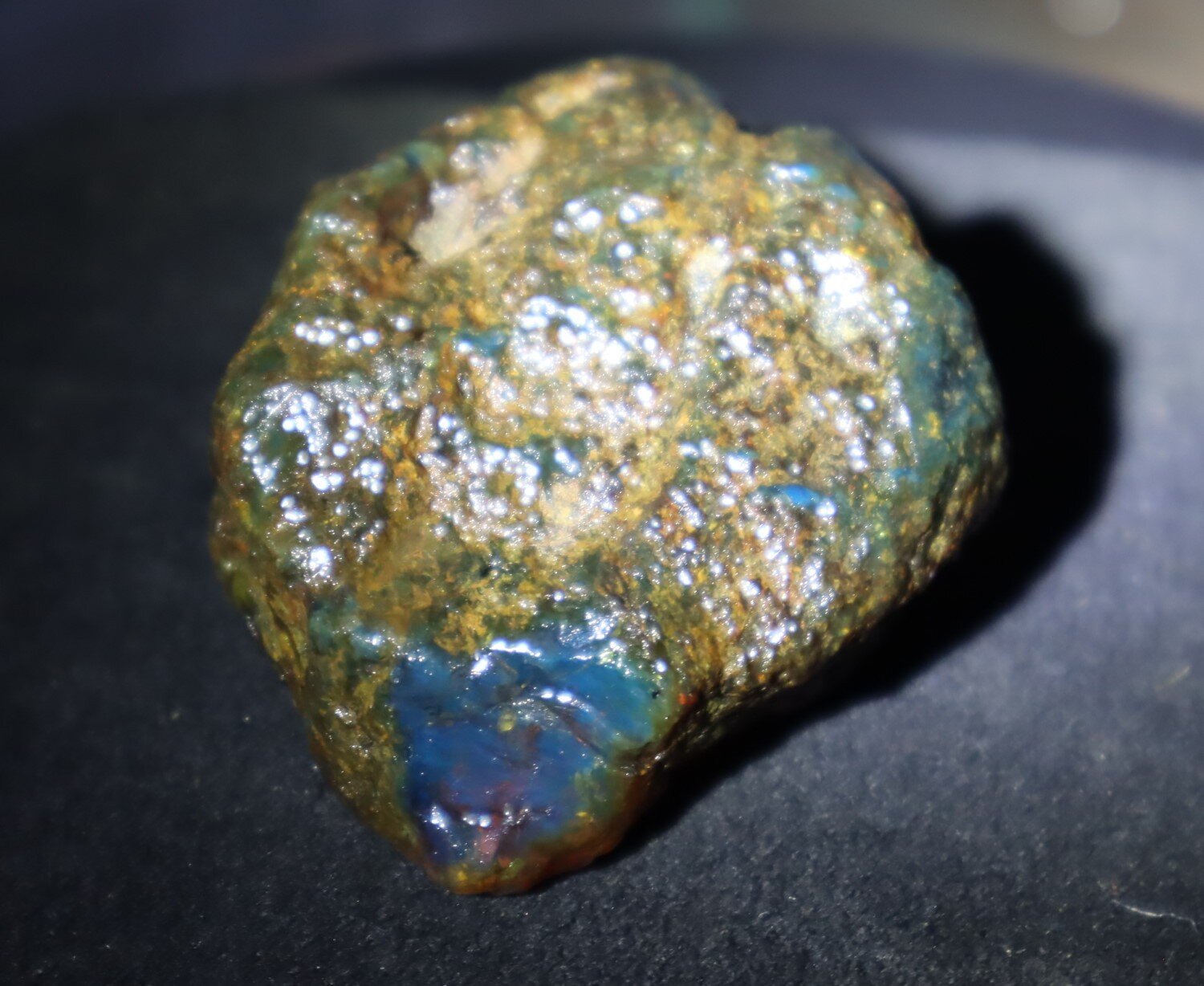 Outstanding Natural Dominican Clear Ocean Blue Amber Rough Specimen 60mm 33.6g – photo 9