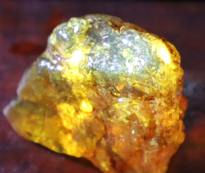 Natur. Dominican Crystal Clear Light Blue YELLOW Amber Rough Specimen 46mm 27.4g – photo 11
