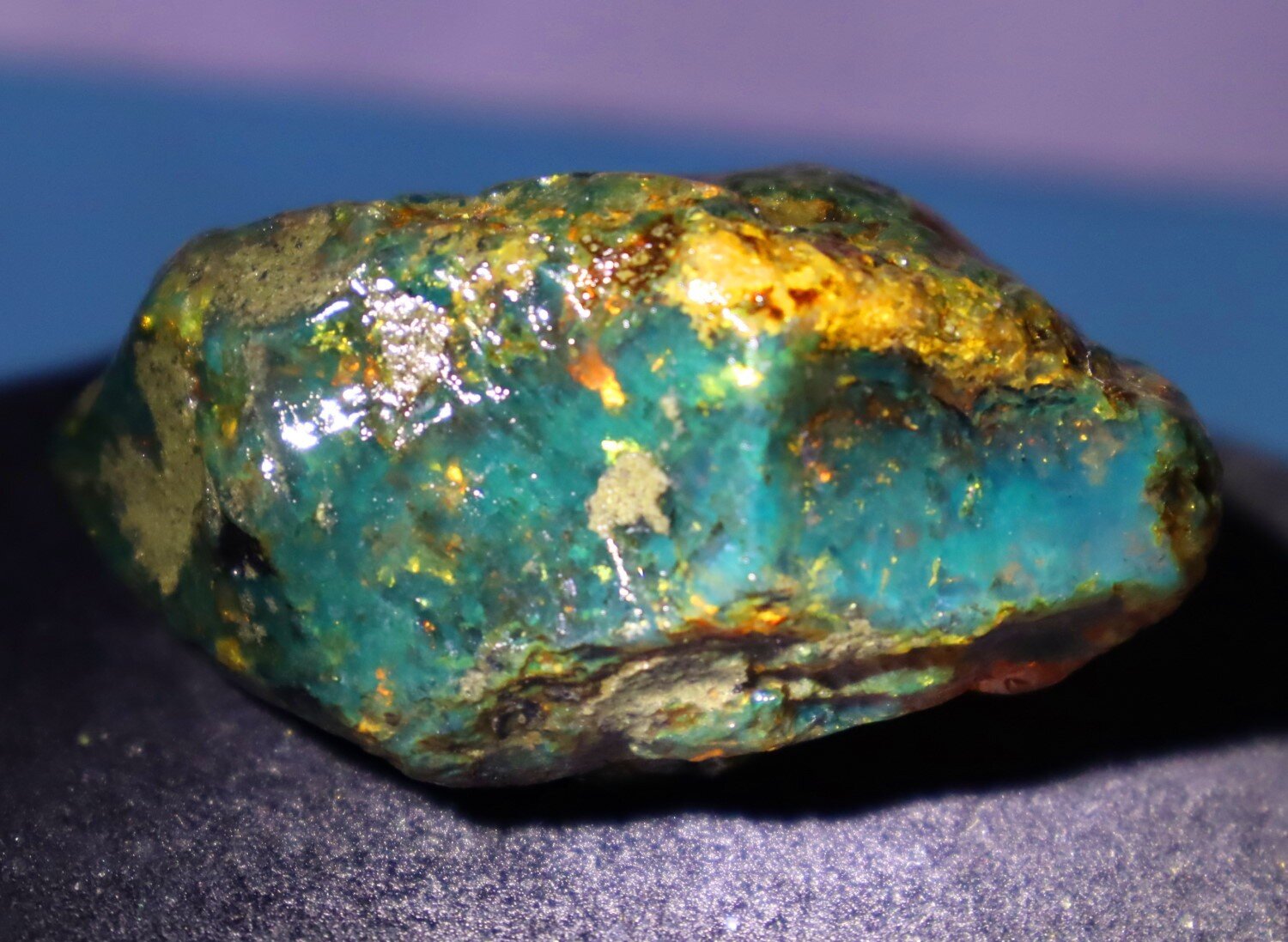 Beautiful Natural Dominican Translucent Green Blue Amber Rough Specimen 62mm 41.7g – photo 8