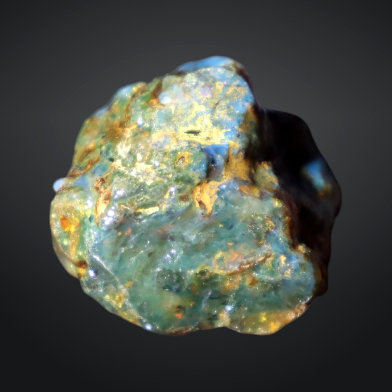 Genuine Sky Blue Dominican Amber Rough Specimen Chunk 35mm 17.3g – photo 3