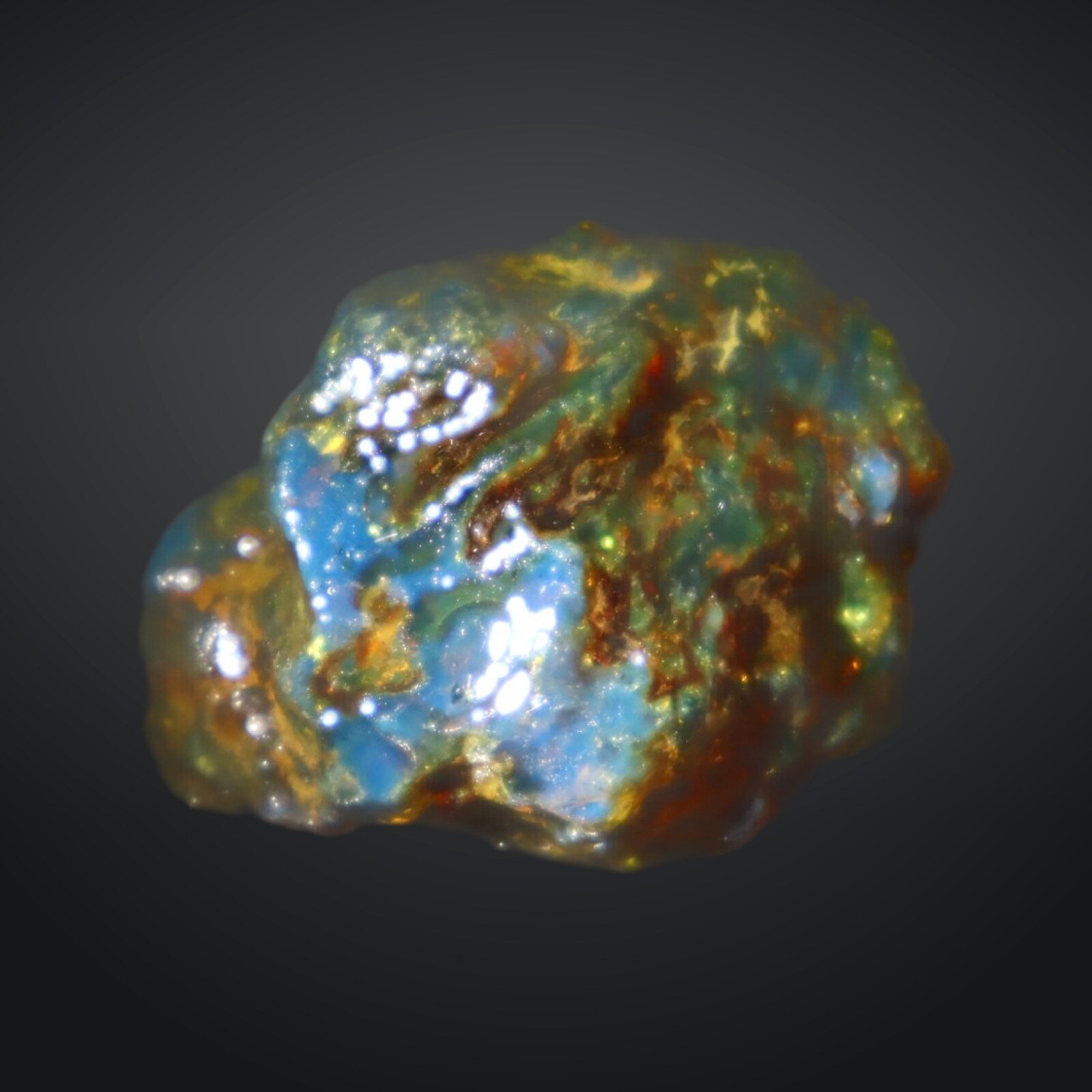 Genuine Sky Blue Dominican Amber Rough Specimen Chunk 35mm 17.3g – photo 5
