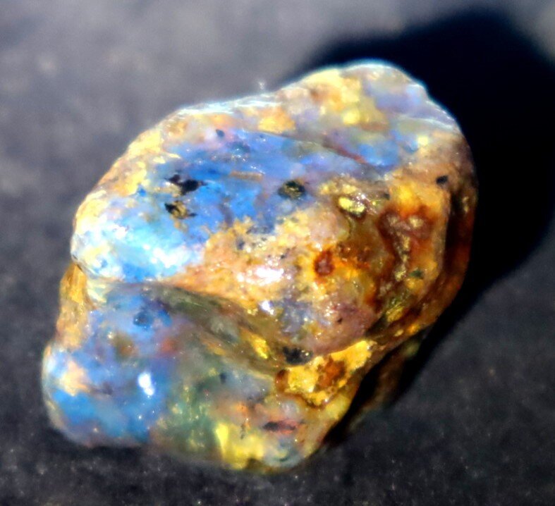 Natural Dominican Clear Deep Blue Amber Rough Specimen 28mm 8.5g – photo 9