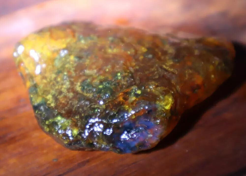 Finest Natural Dominican Crystal Clear Orange Yellow Amber Rough Specimen 27.7g – photo 3