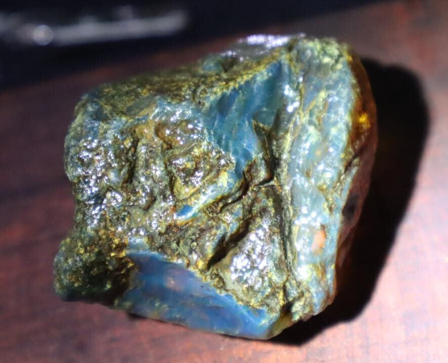 Outstanding Natural Dominican Clear Sky Blue Amber Rough Specimen 58mm 33g – photo 7