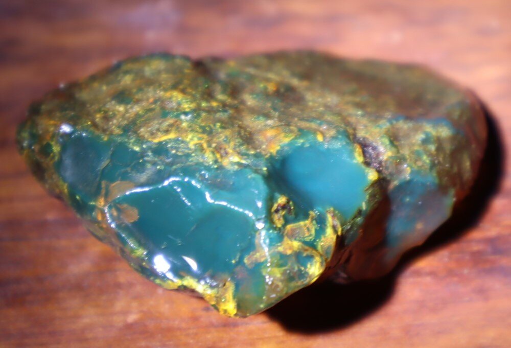 Impressive Natural Dominican Clear Volcanic Blue Amber Rough Specimen 62mm 28.5g – photo 4
