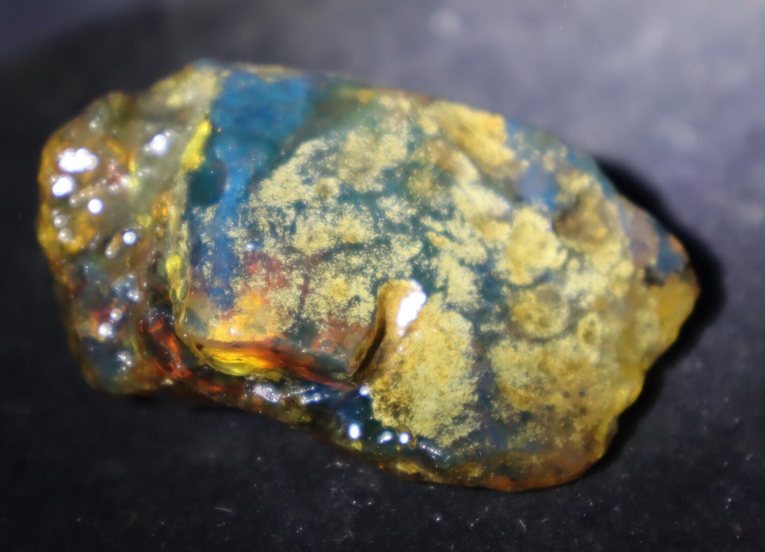 Outstanding Natural Dominican Clear Green Blue Amber Rough Specimen 56mm 22.5g – photo 10