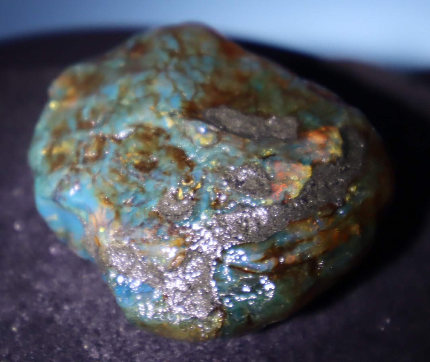 Beautiful Natural Dominican Clear Green Blue Amber Rough Specimen 59mm 40.6g – photo 11