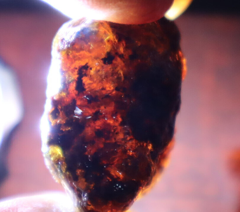 Beautiful Natural Dominican Translucent Sky Blue Amber Rough Specimen 31mm 10.1g – photo 9