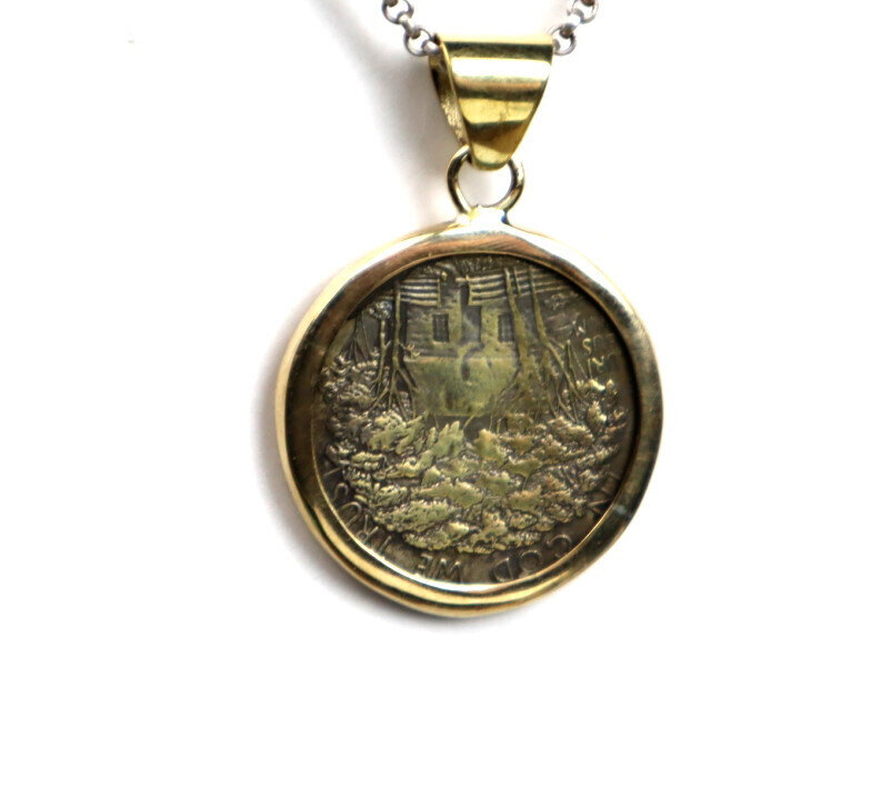 Handcrafted US 1922 Ulysses S. Grant HALF DOLLAR Coin Pendant 100th anniversary – photo 6