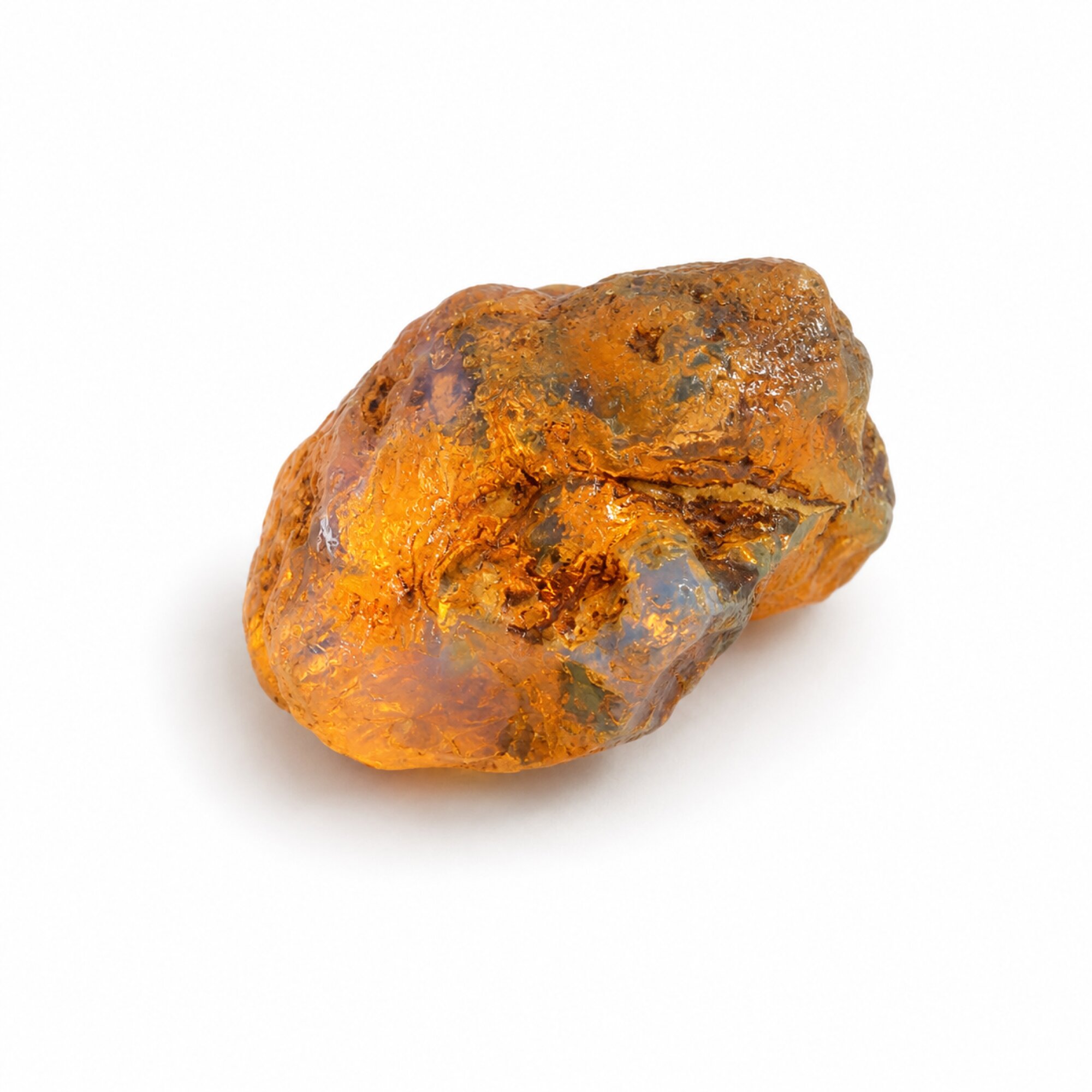 Certified Clear Green Blue Dominican Amber Stones 48mm 19.3g – photo 4