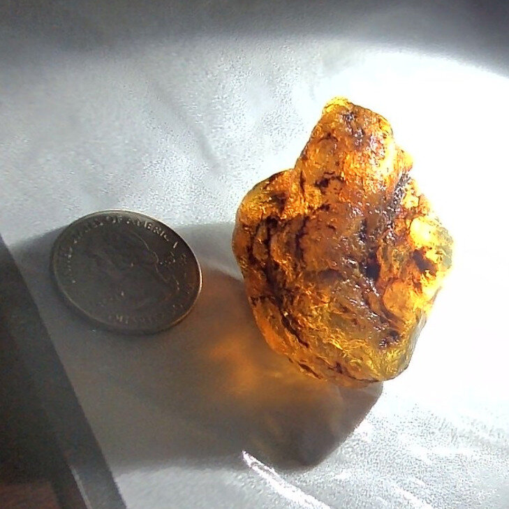 Certified Clear Green Blue Dominican Amber Stones 48mm 19.3g – photo 10
