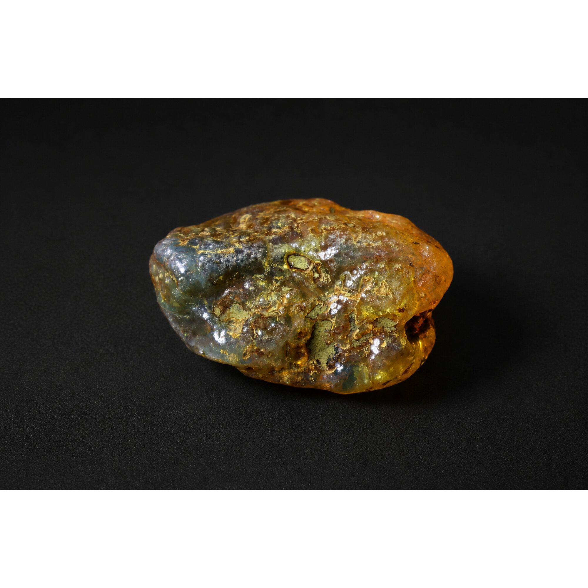 Clear orange yellow Natural Dominican Amber rough Specimen 47 mm – photo 7