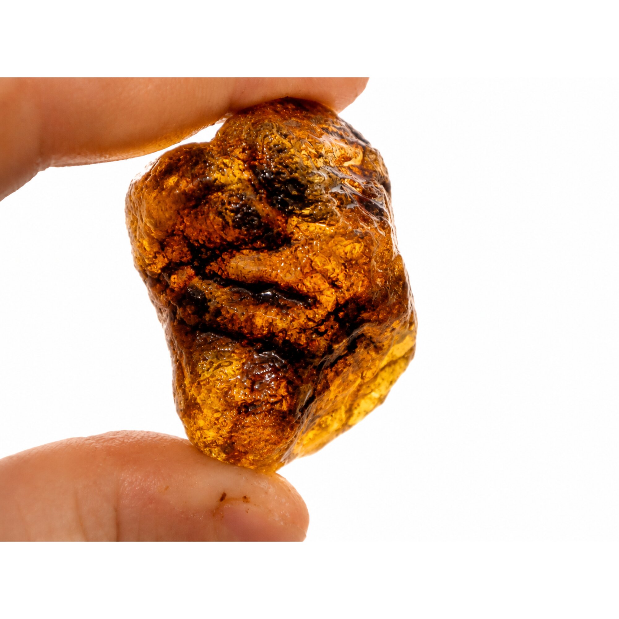 Clear green blue Natural Dominican Amber rough Specimen 52 mm – photo 5