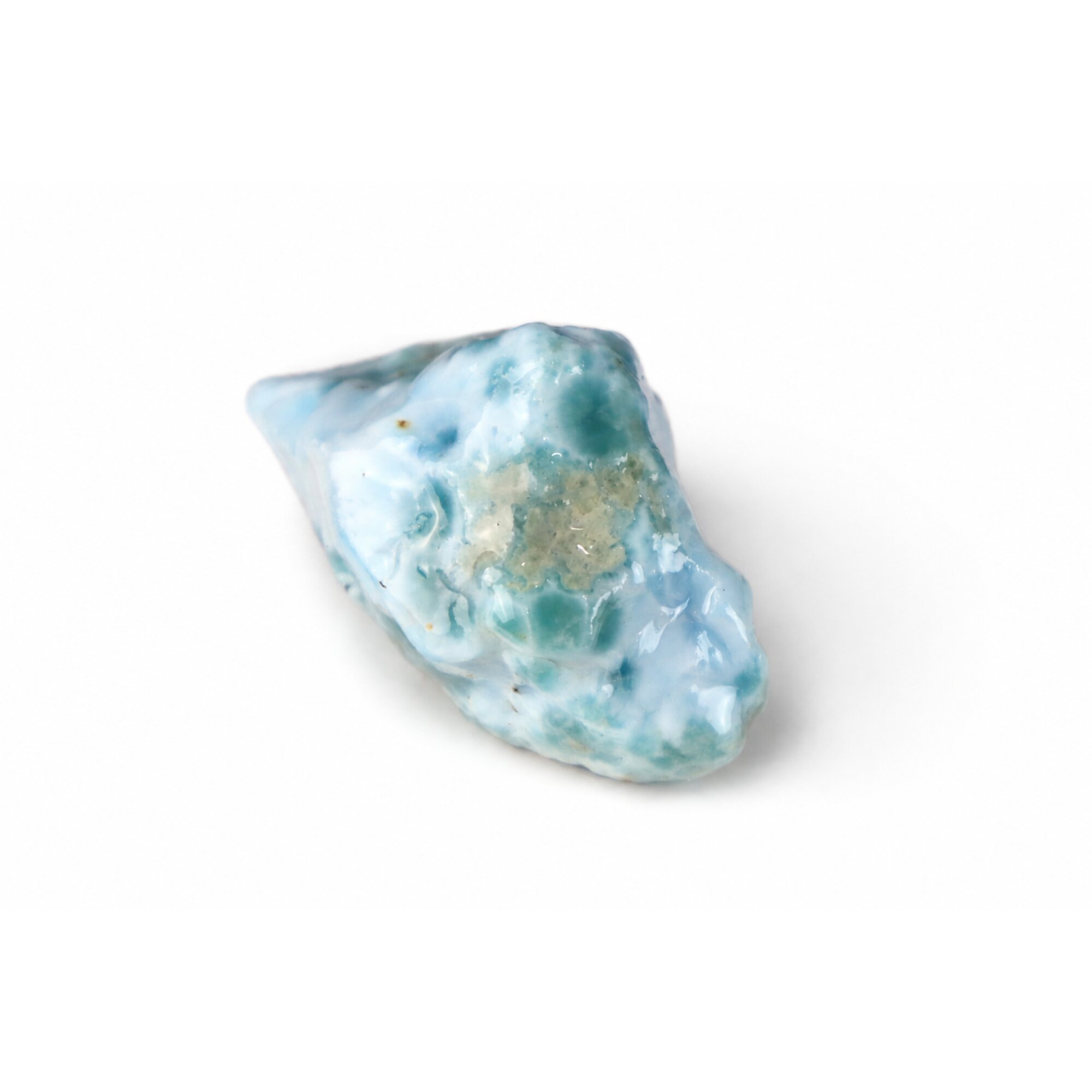 green blue Natural Dominican Larimar chunk Rough Specimen 43 mm – photo 2