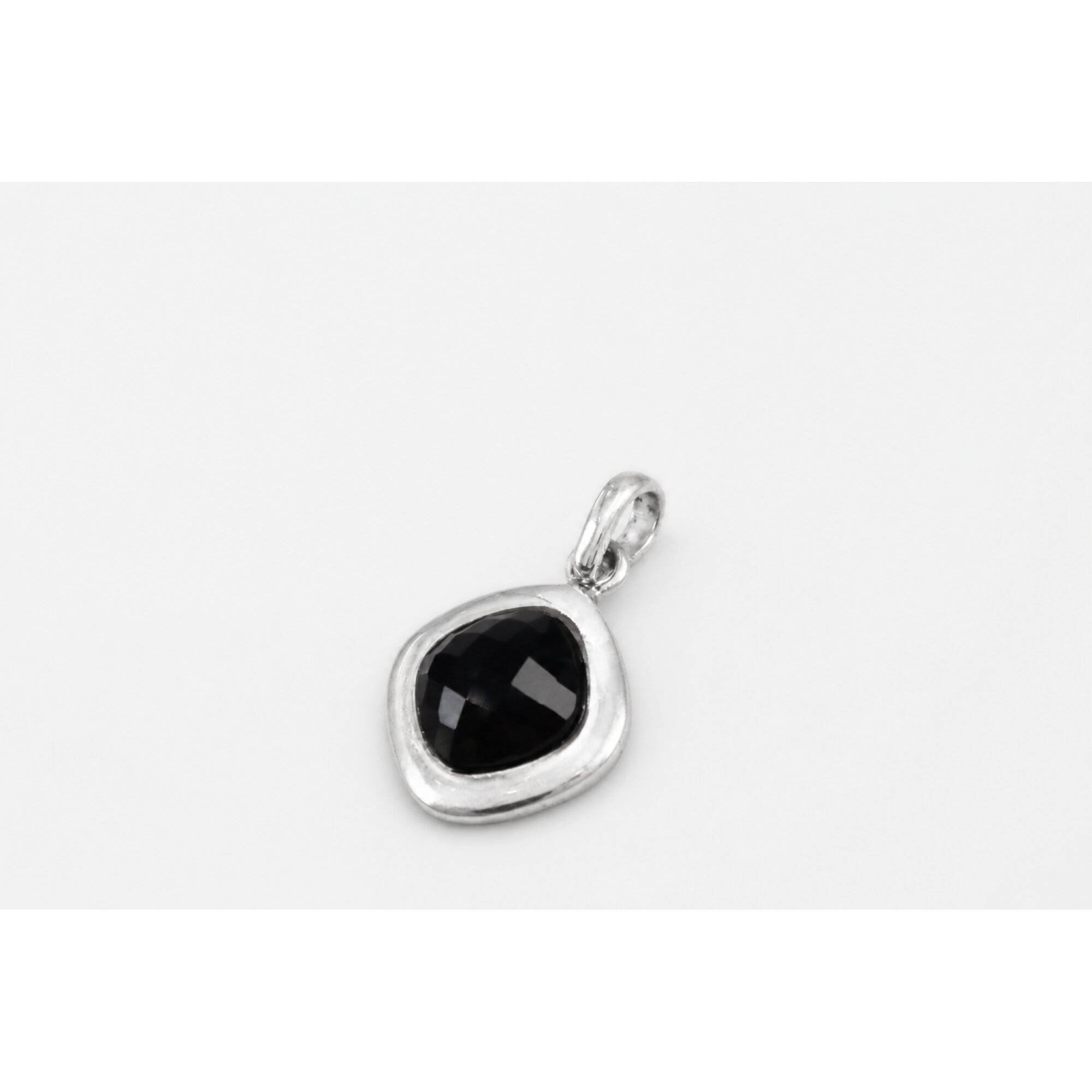 Black Onyx cushion 925 Sterling Silver Pendant 29 mm – photo 8