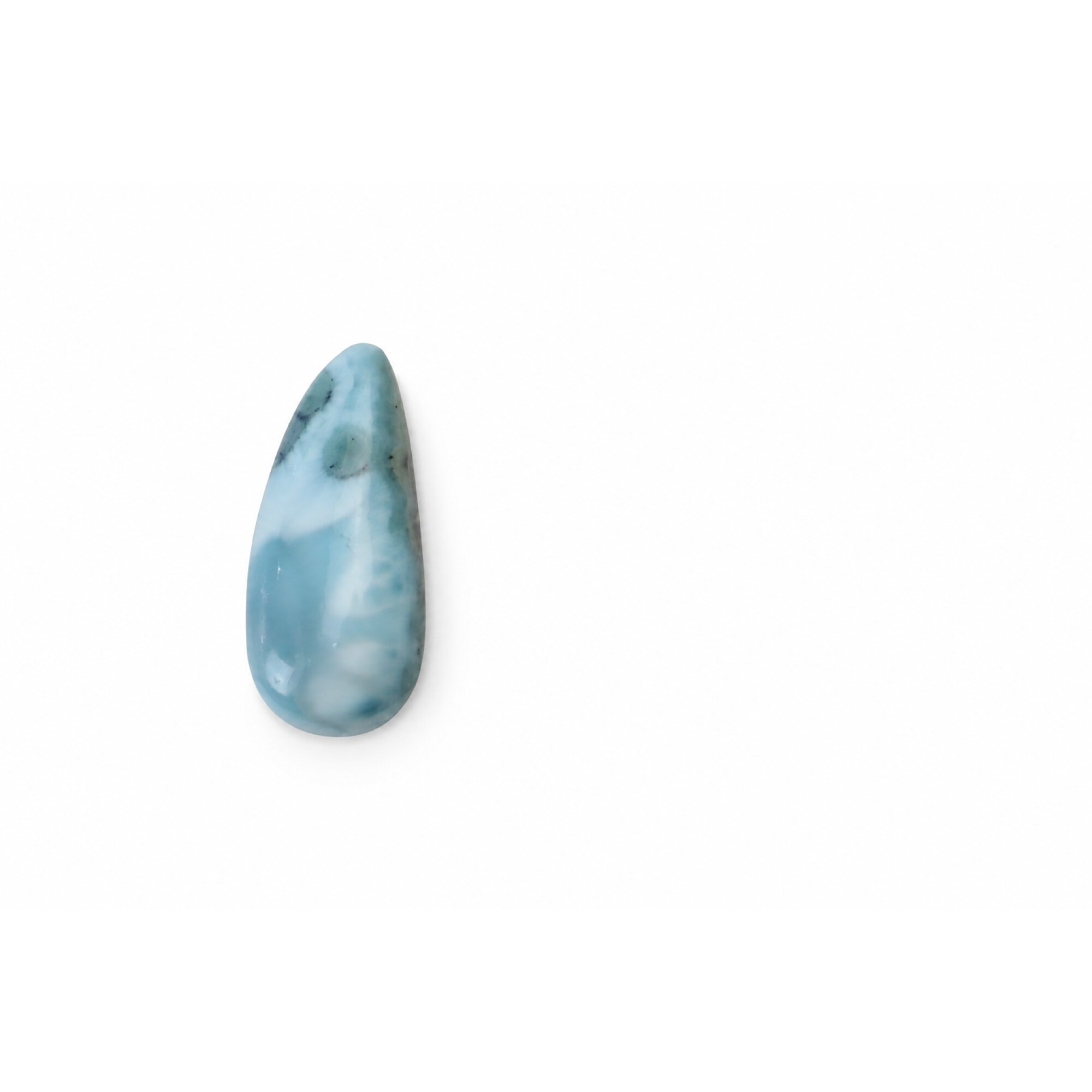 Handmade light blue larimar Polished 30mm – photo 3