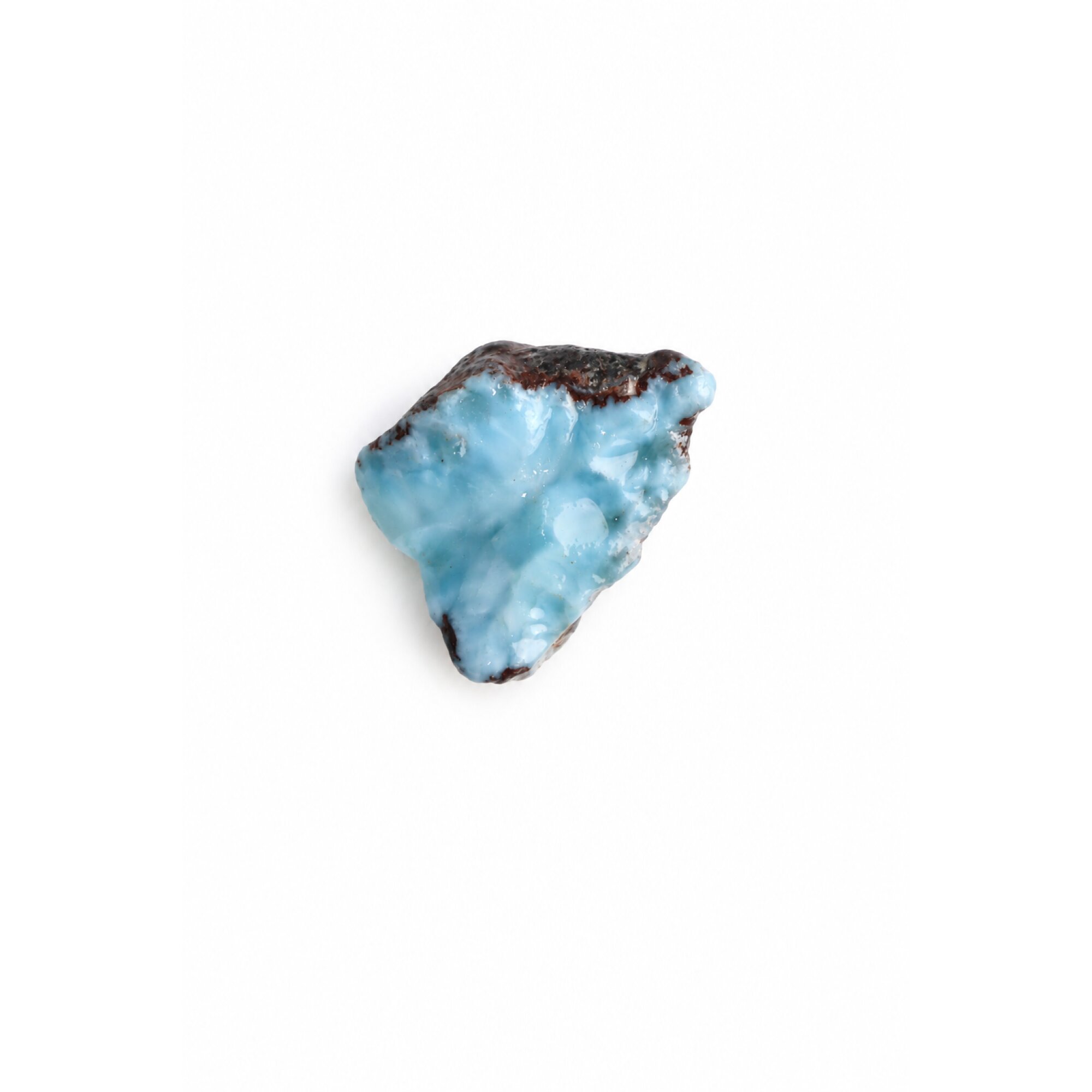 Organic beauty sky blue rough Dominican Larimar 43mm – photo 4