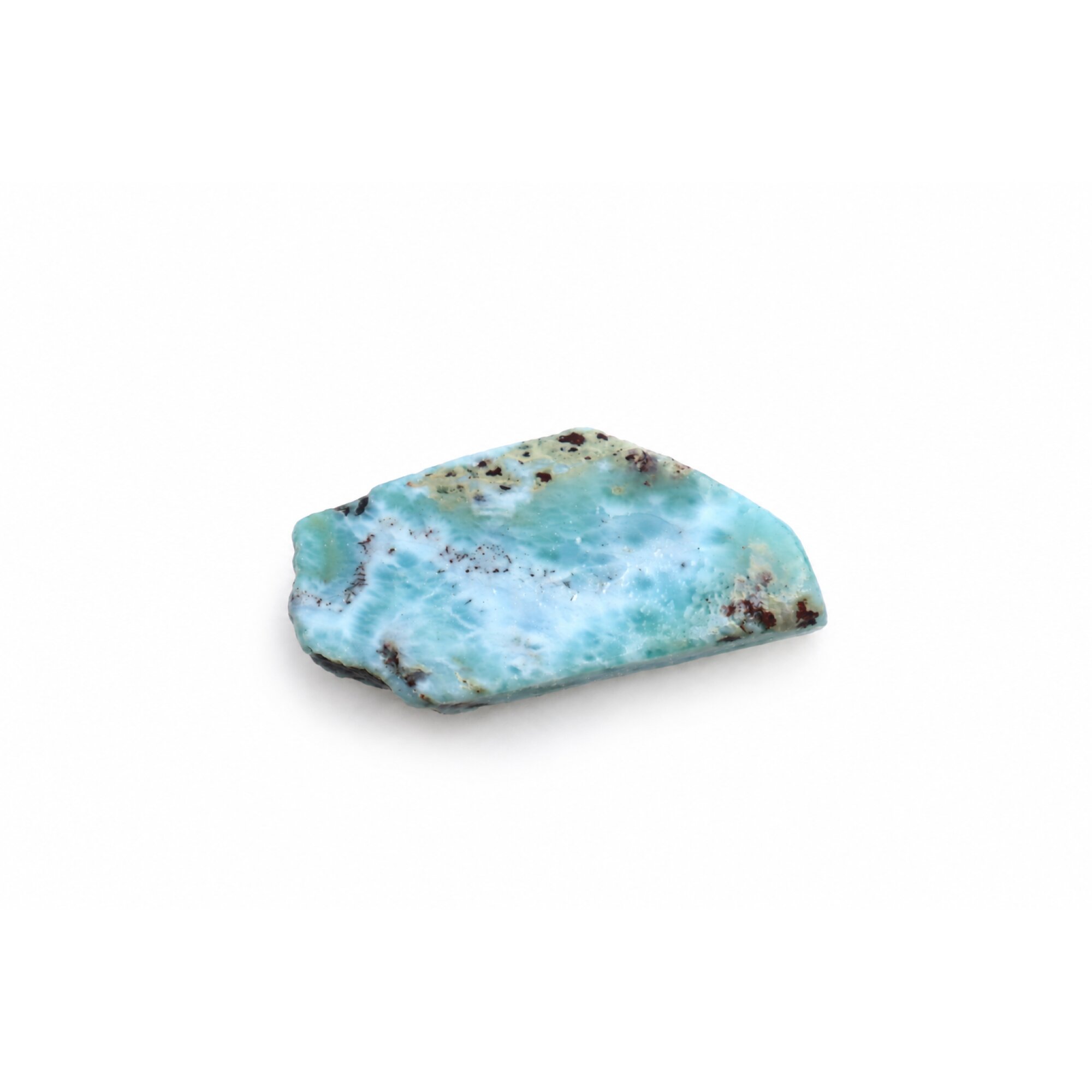 Untreated ocean blue rough Dominican Larimar 51mm – photo 2