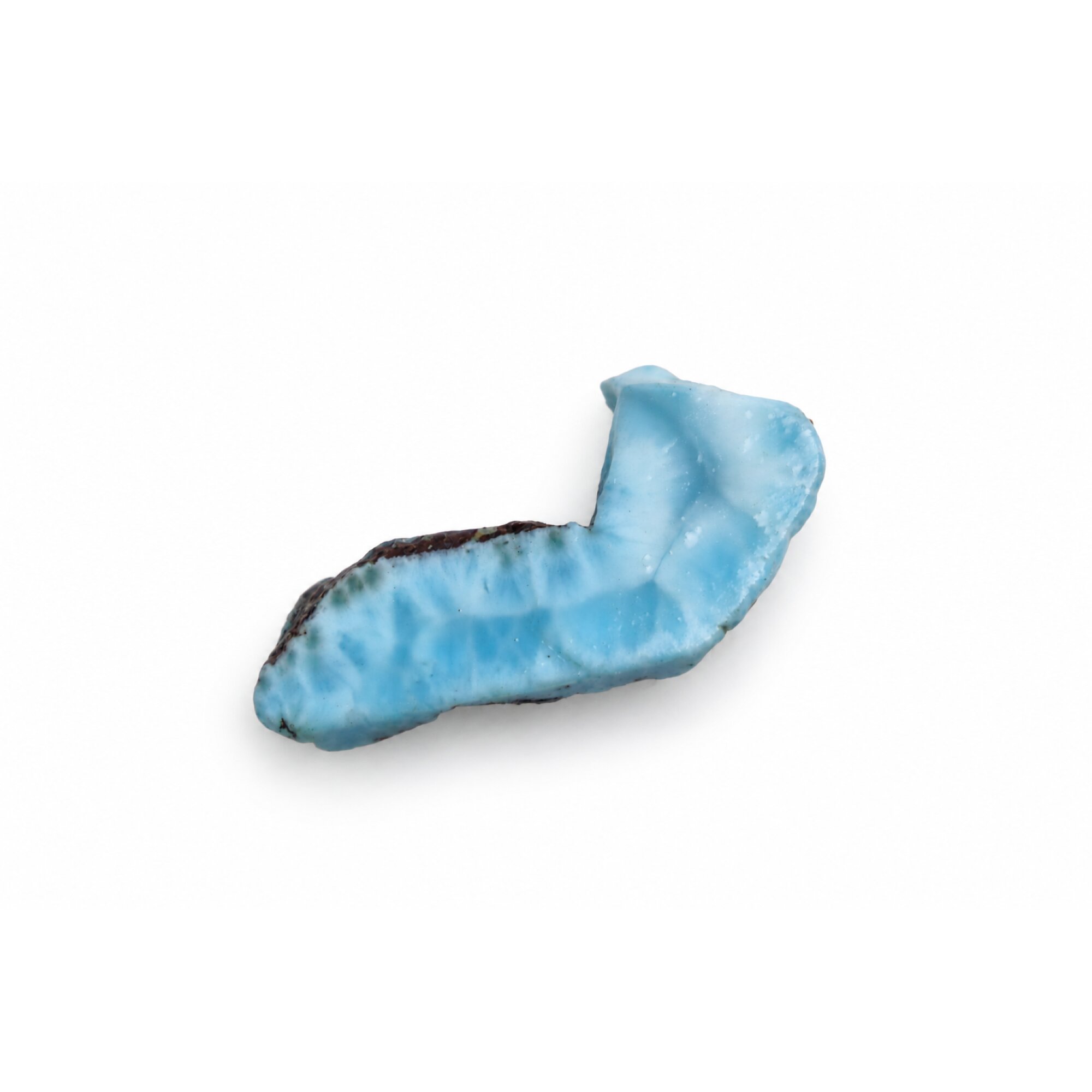 Naturally beautiful sky blue rough Dominican Larimar 61mm – photo 2