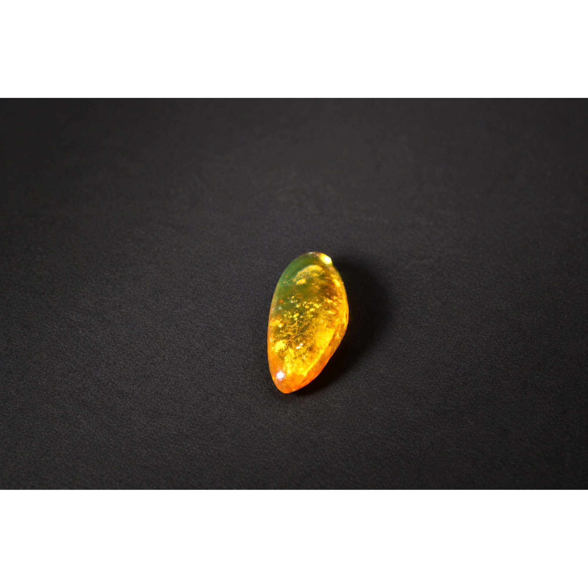 Real yellow Dominican amber true bug stone 25mm – photo 3