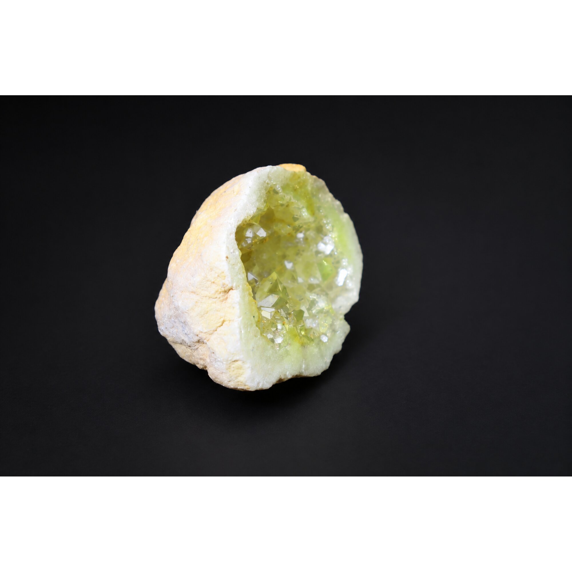 Genuine yellow citrine druzy raw specimen 43mm – photo 8