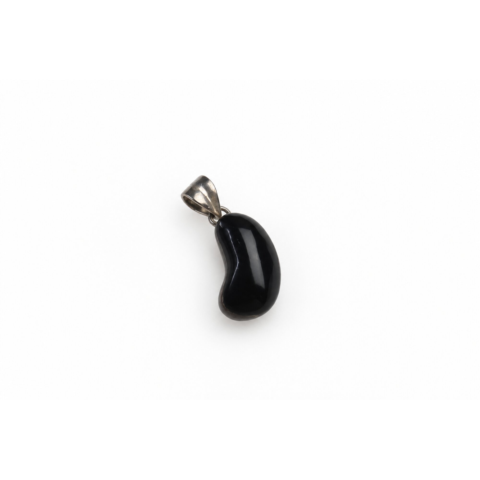 Master crafted brown black coral sterling silver pendant 32mm – photo 2