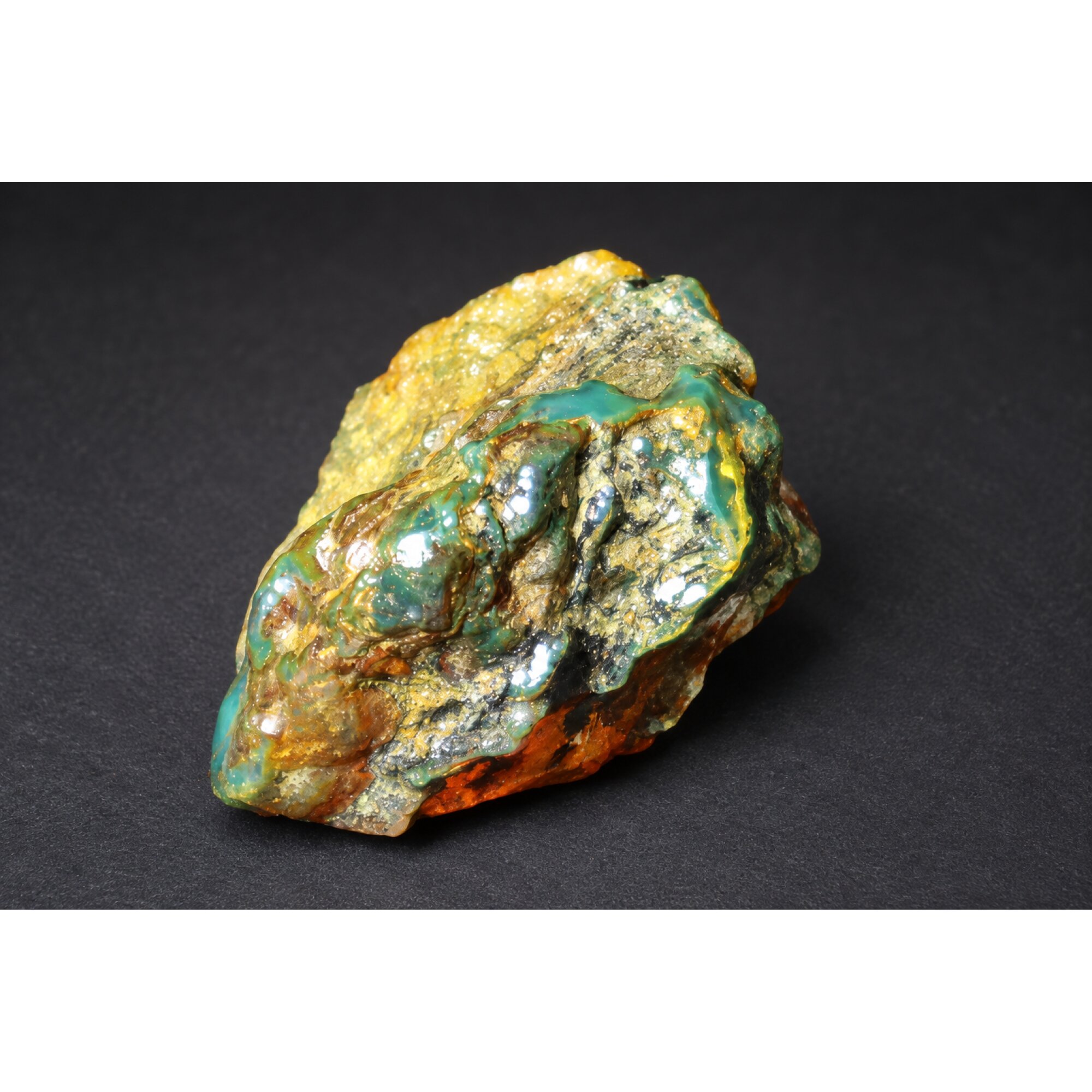 Authentic sky blue rough specimen Dominican amber 38mm – photo 9