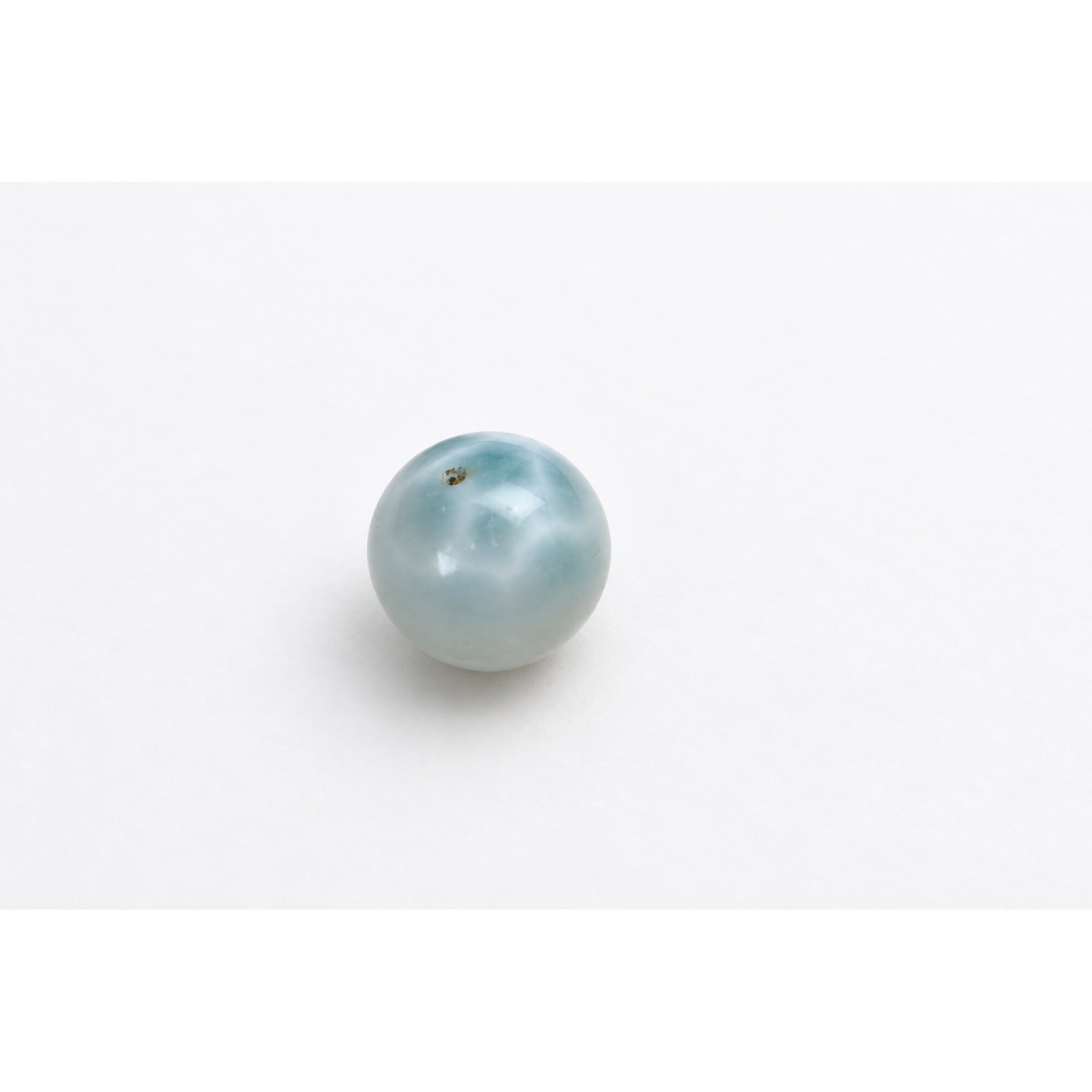 Genuine light blue Dominican Larimar bead 15mm – photo 4