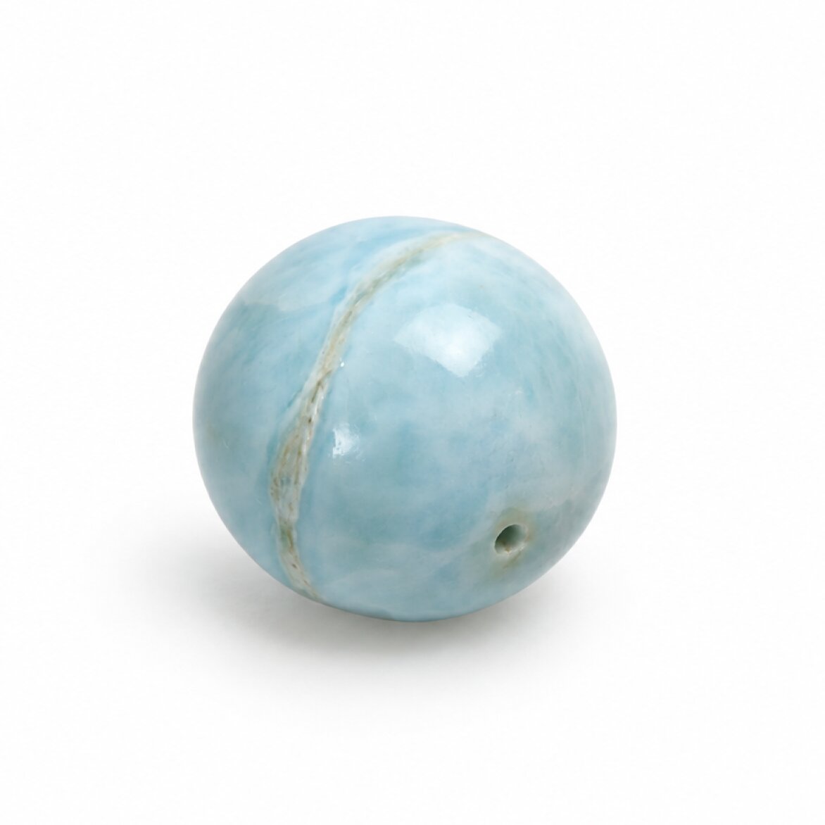 Genuine light blue Dominican Larimar bead 16.2mm
