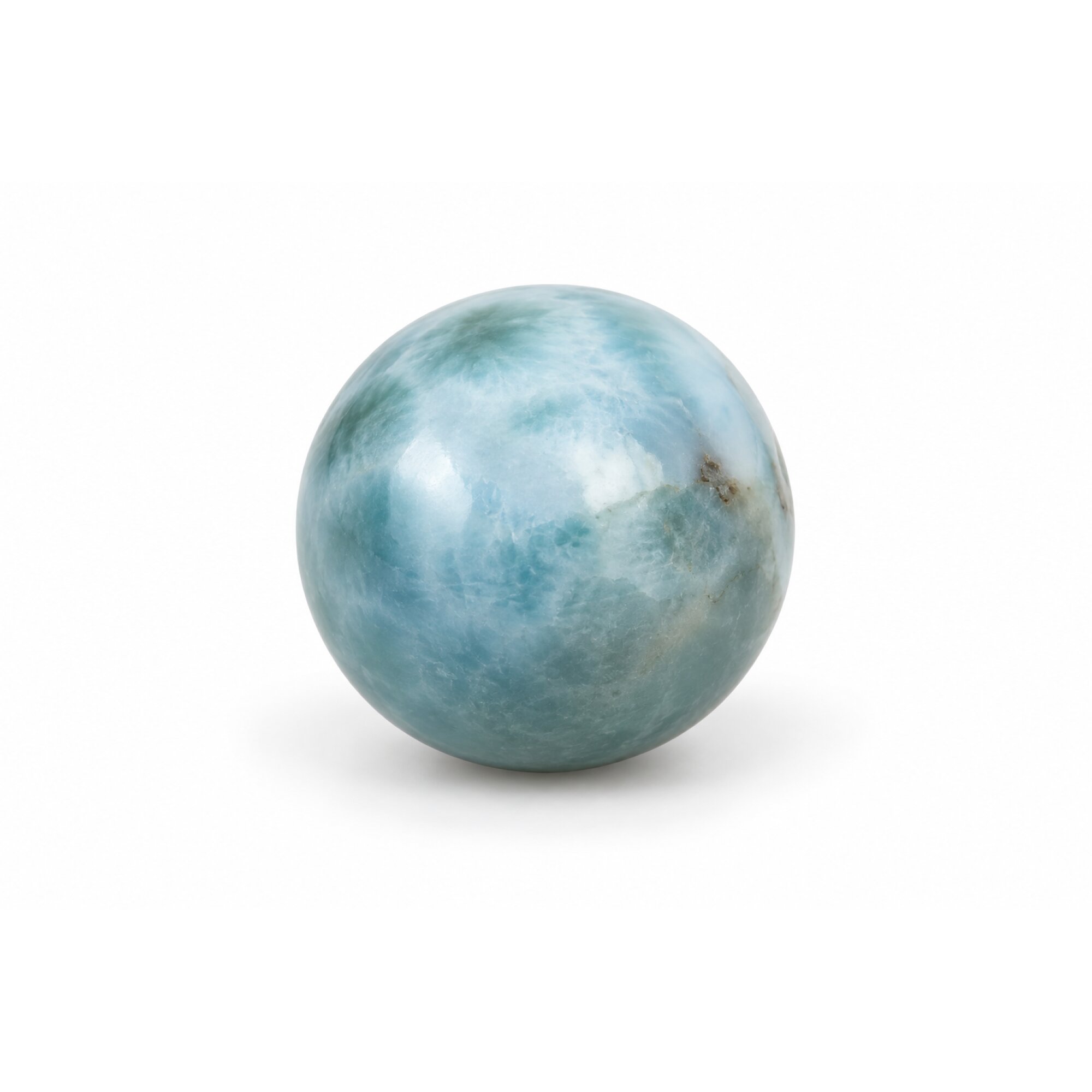 Genuine light blue Dominican Larimar bead 10.3mm – photo 2