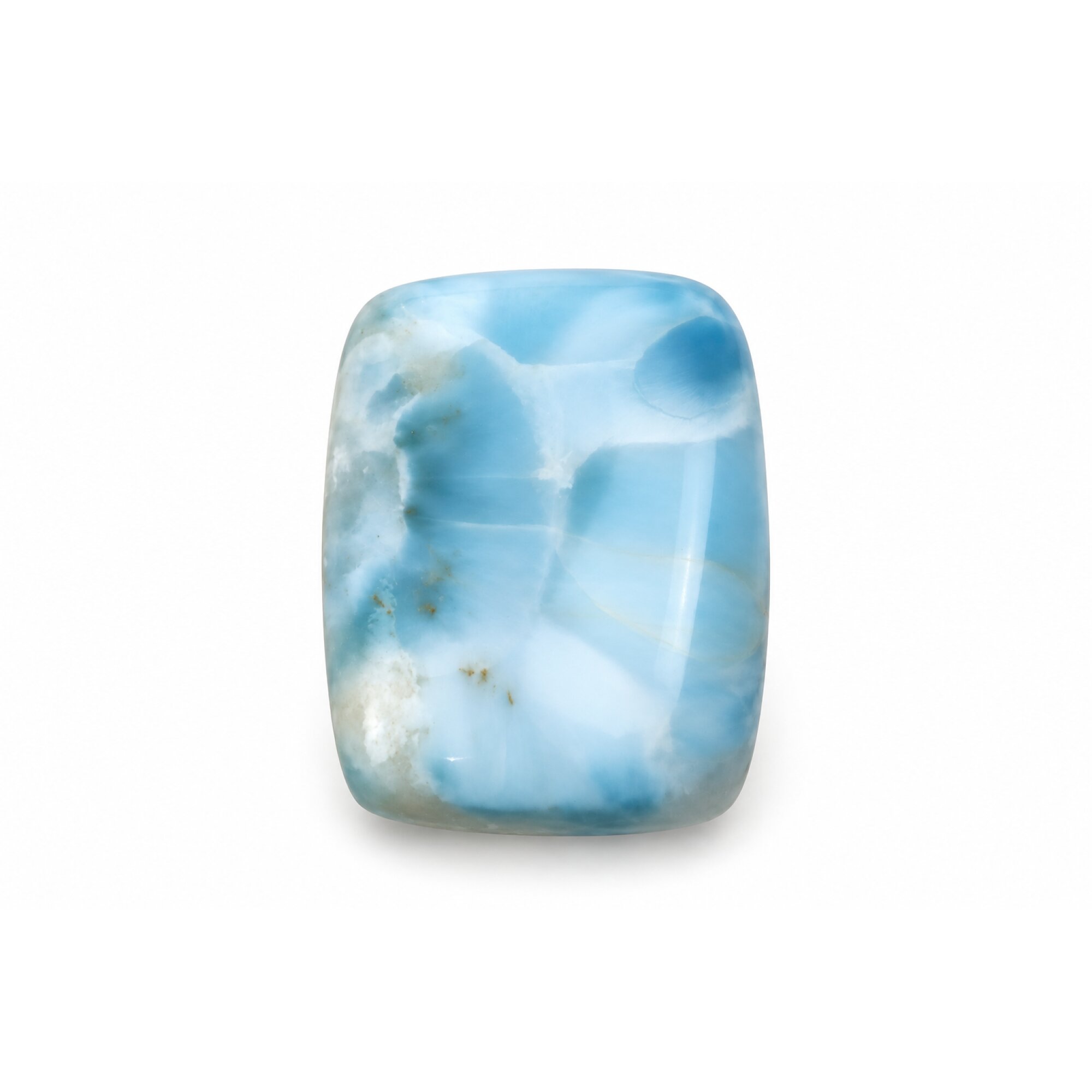 Genuine sky blue Dominican Larimar cabochon 25mm – photo 4