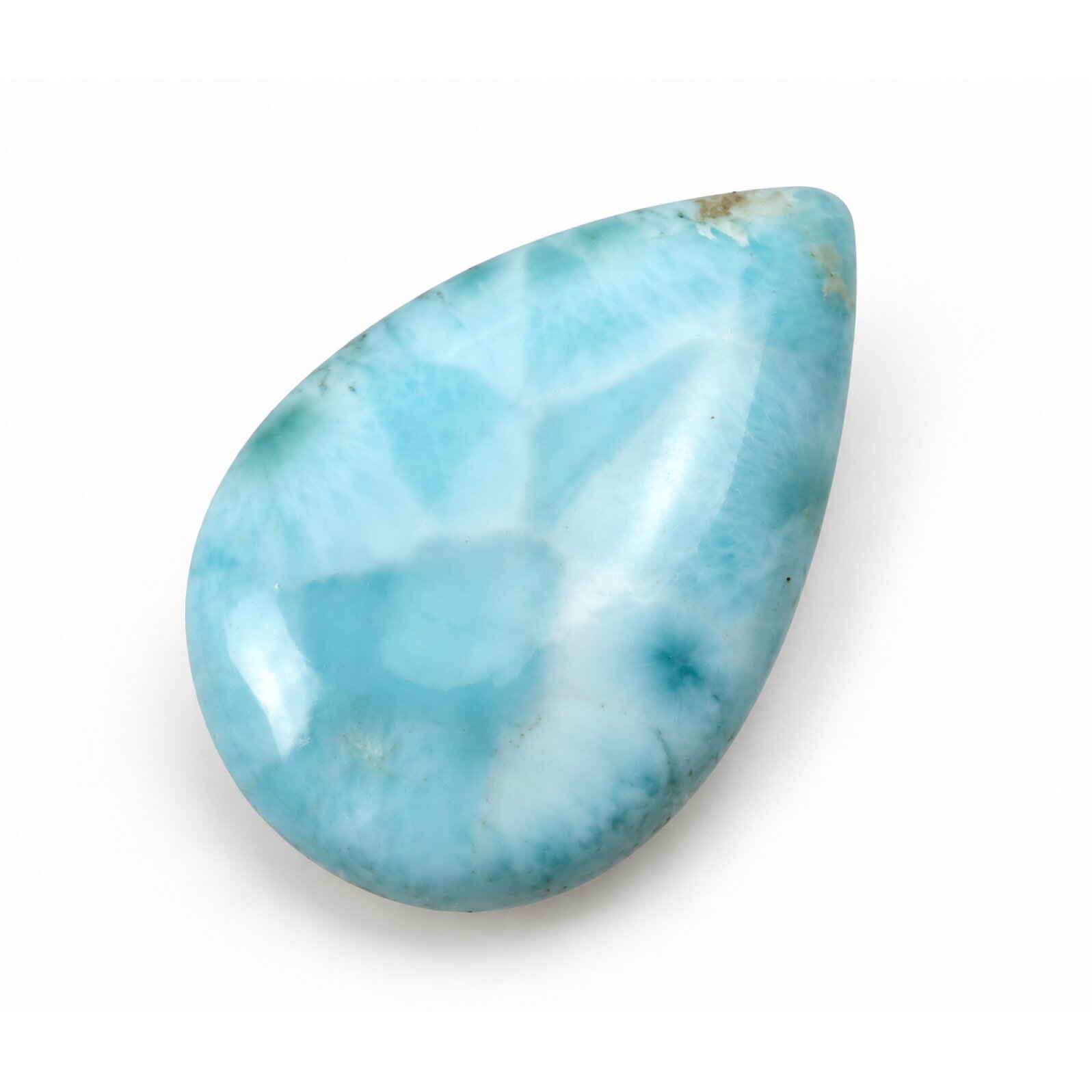 Handmade sky blue Dominican Larimar cabochon 30mm
