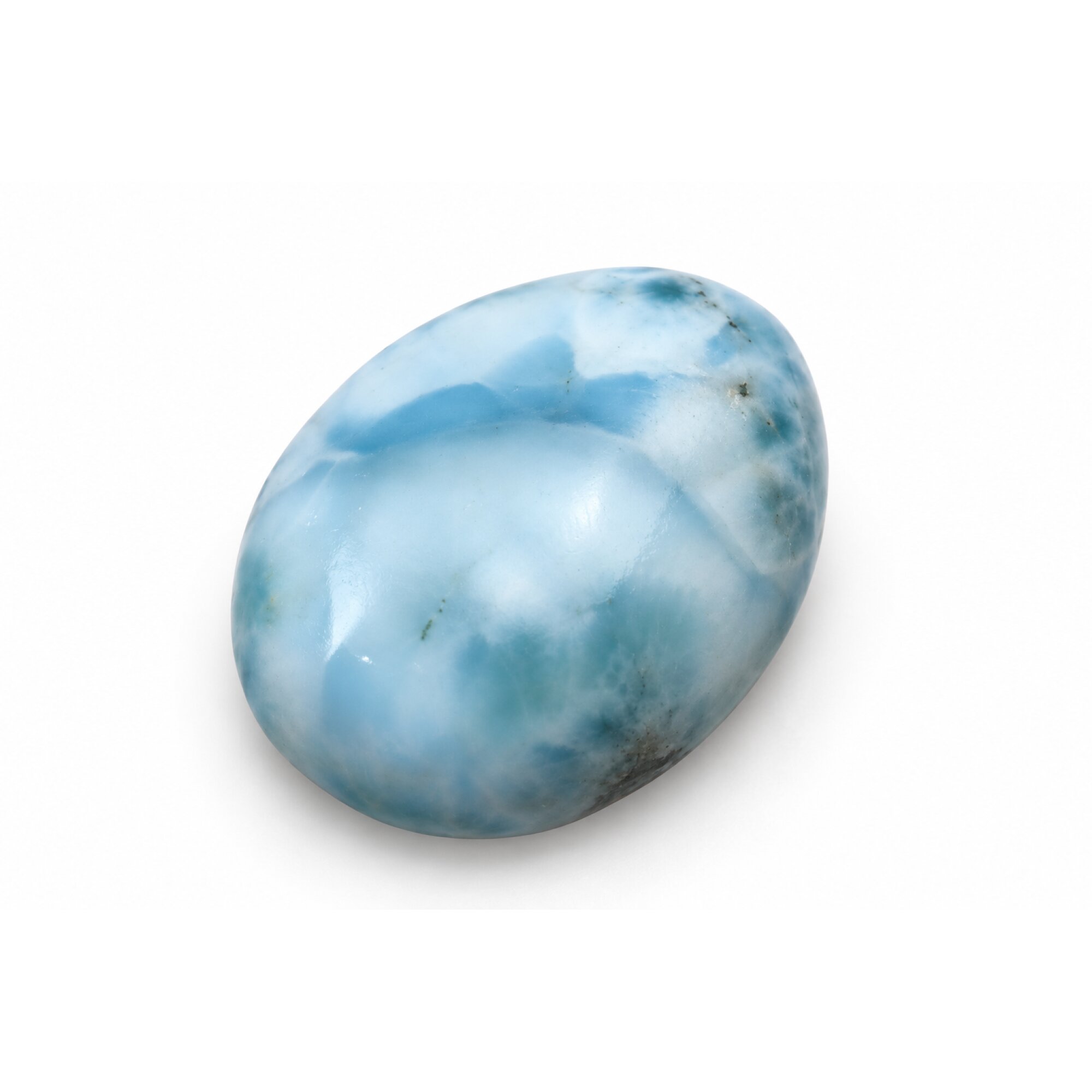 Authentic sky blue Dominican Larimar cabochon 27mm – photo 2
