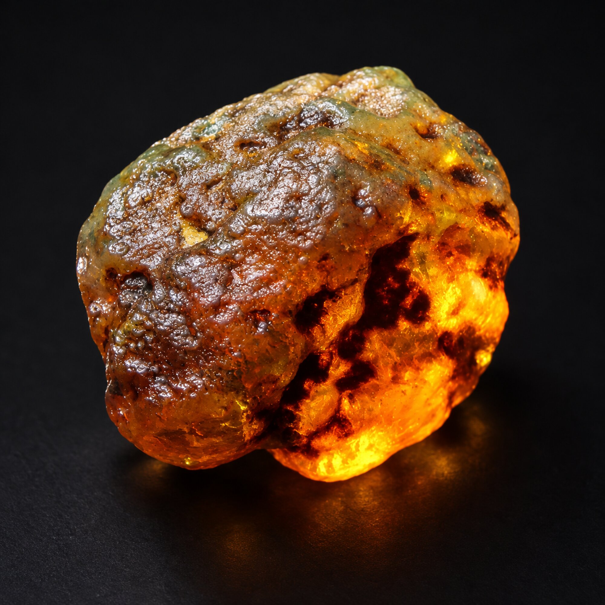 Earth mined green blue rough specimen Dominican amber 24g – photo 8