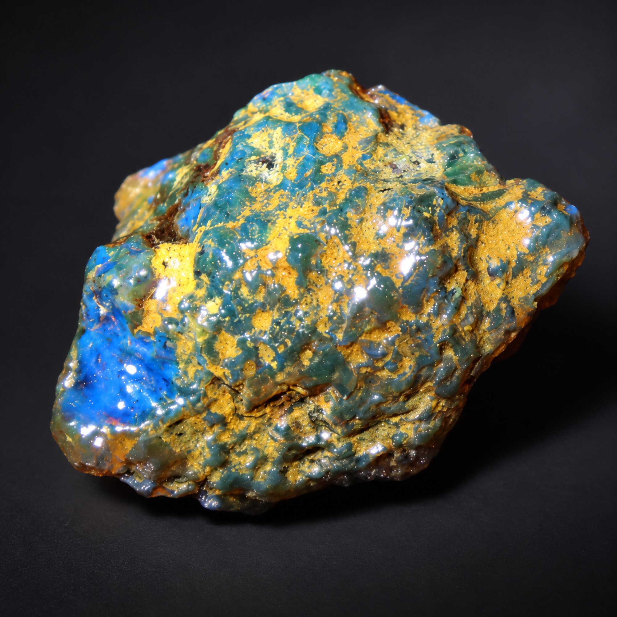 Genuine green blue rough specimen Dominican amber 18g – photo 12