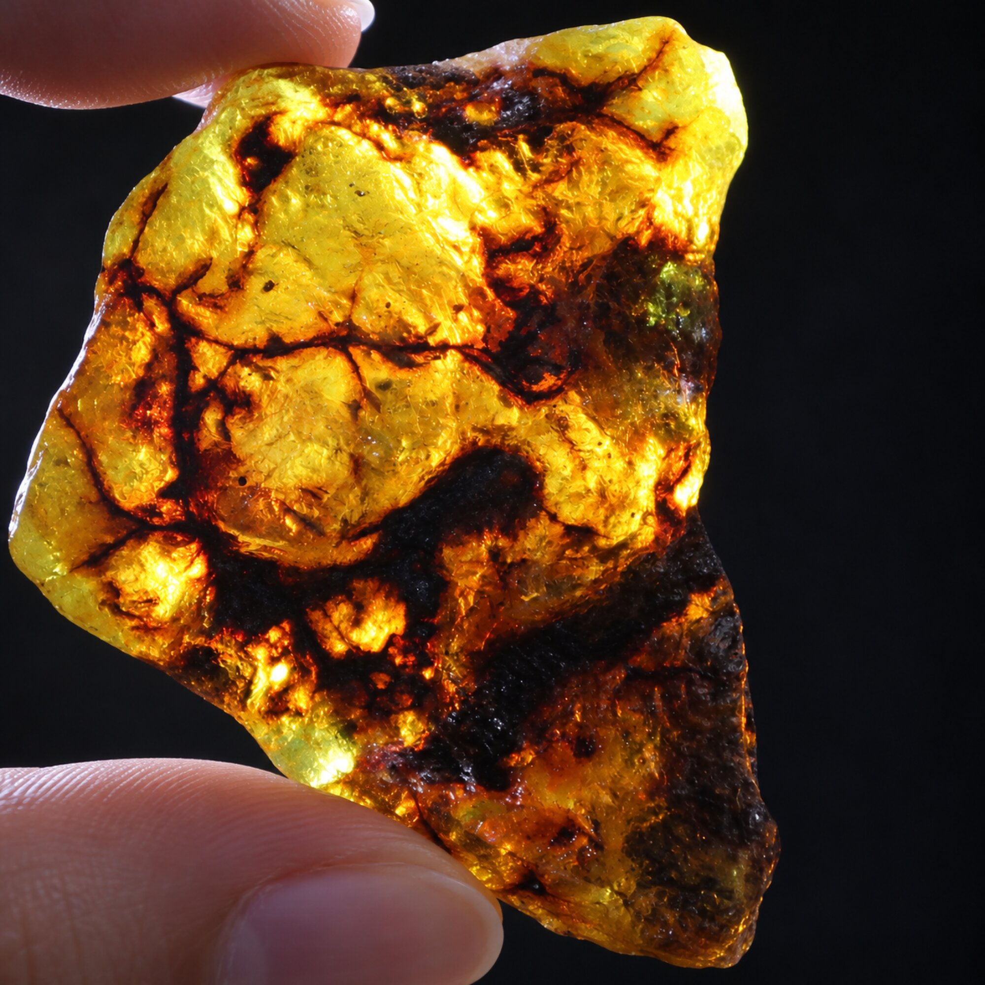 Earth mined green blue rough specimen Dominican amber 39.7g – photo 8