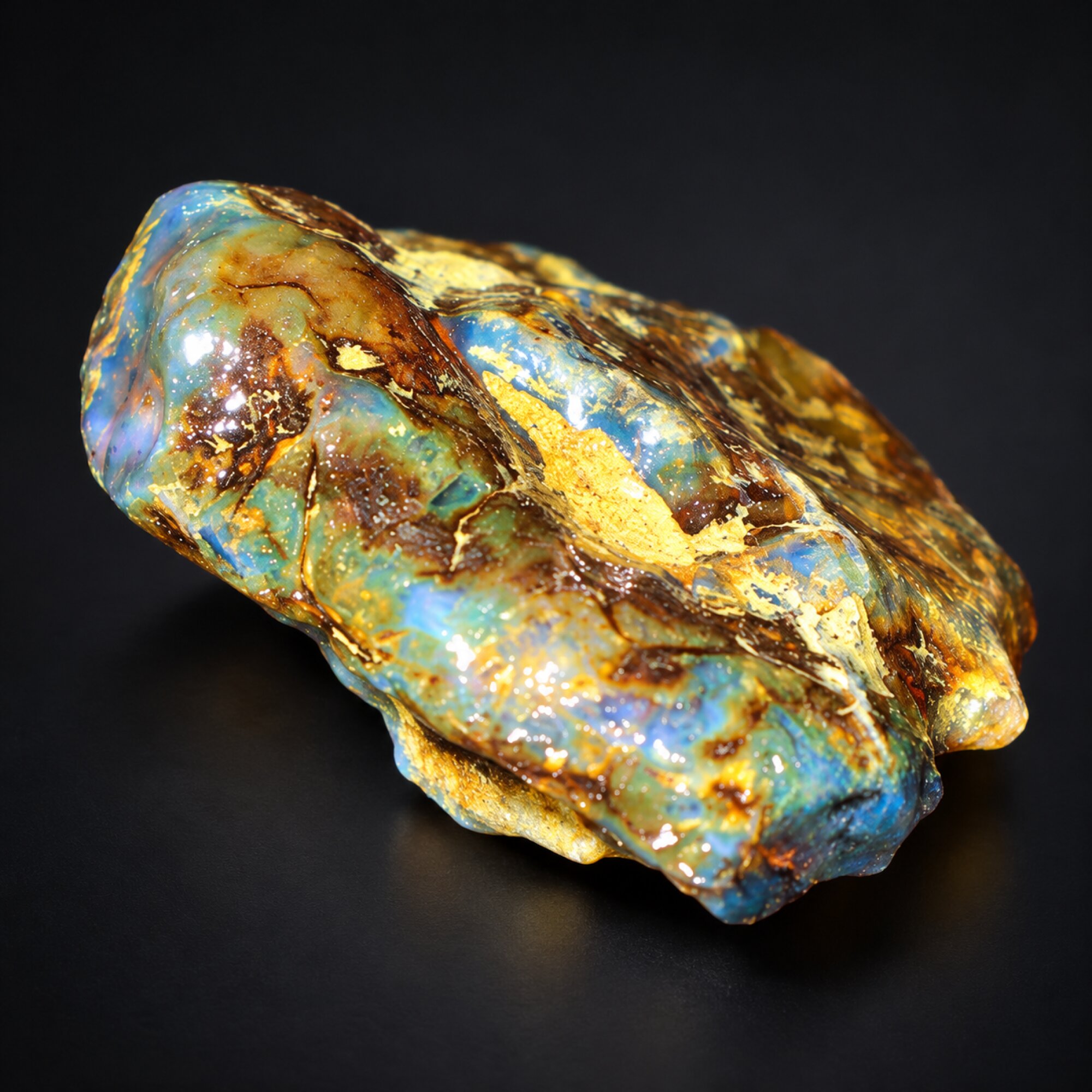 Earth mined sky blue rough specimen Dominican amber 7.7g – photo 5
