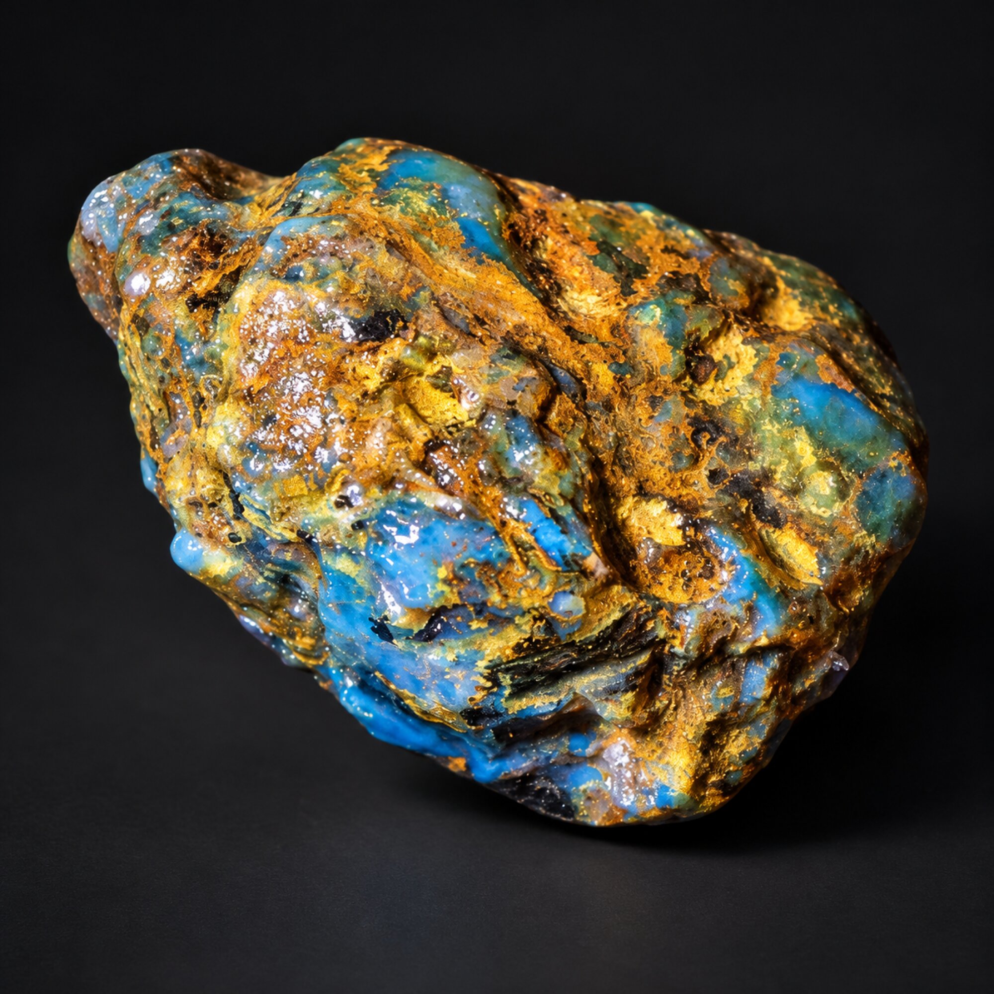 Earth mined sky blue rough specimen Dominican amber 7.2g – photo 4