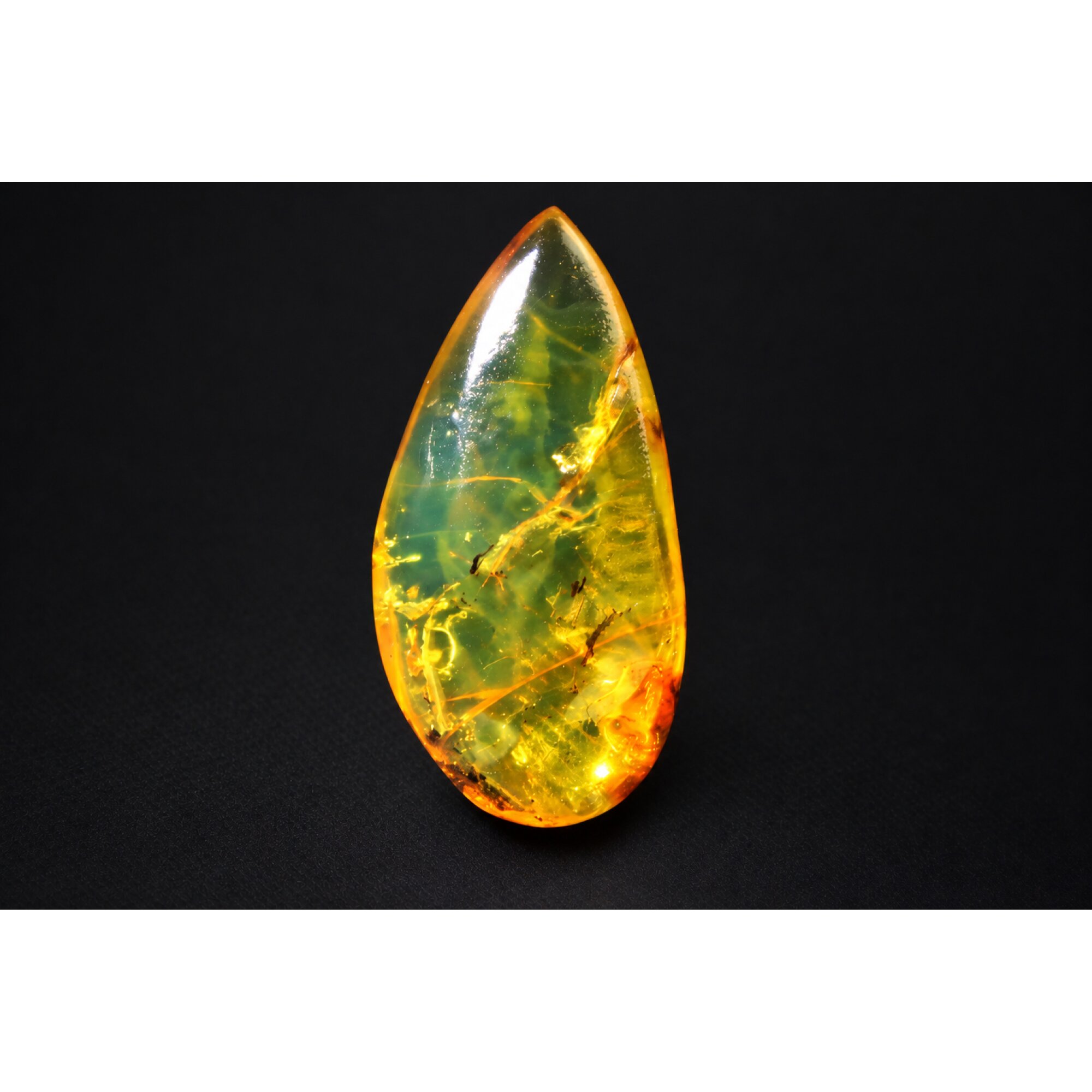 Authentic green blue polished Dominican amber 1.1g – photo 6