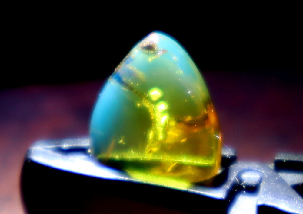 Lovely Natural Dominican Clear Sky Blue Amber Polished Stone 16mm FREE DRILLING – photo 6