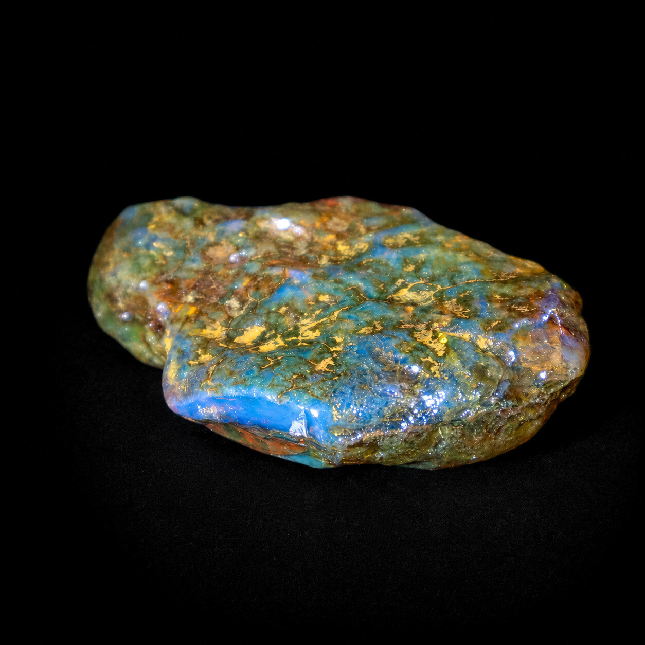 Genuine Sky Blue Dominican Amber Rough Specimen Chunk 65mm 28.9g – photo 5