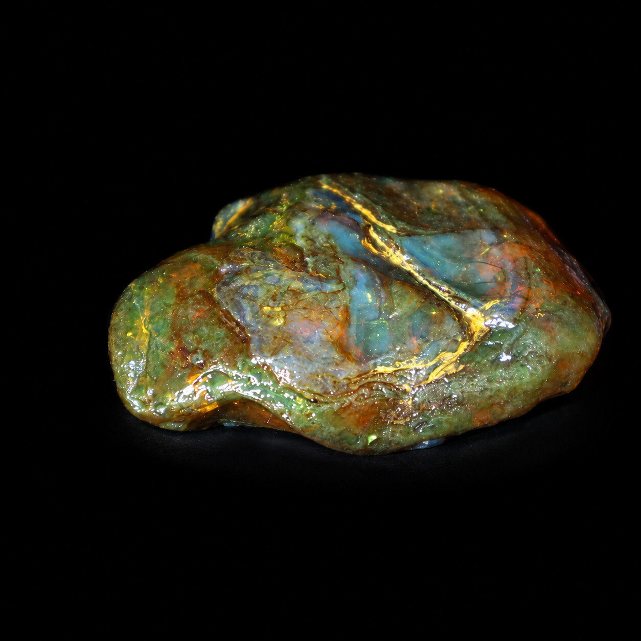 Genuine Sky Blue Dominican Amber Rough Specimen Chunk 65mm 28.9g – photo 10